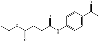 ethyl 4-[(4-acetylphenyl)amino]-4-oxobutanoate Struktur