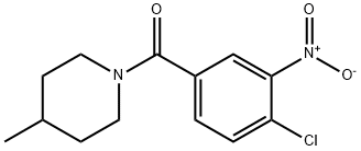 (4-chloro-3-nitrophenyl)(4-methylpiperidin-1-yl)methanone Struktur