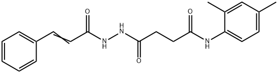 4-(2-cinnamoylhydrazino)-N-(2,4-dimethylphenyl)-4-oxobutanamide Struktur