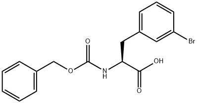 Phenylalanine,3-bromo-N-[(phenylmethoxy)carbonyl]- Struktur