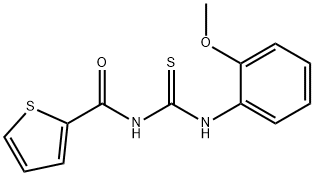 N-{[(2-methoxyphenyl)amino]carbonothioyl}-2-thiophenecarboxamide Struktur