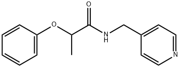 2-phenoxy-N-(pyridin-4-ylmethyl)propanamide Structure