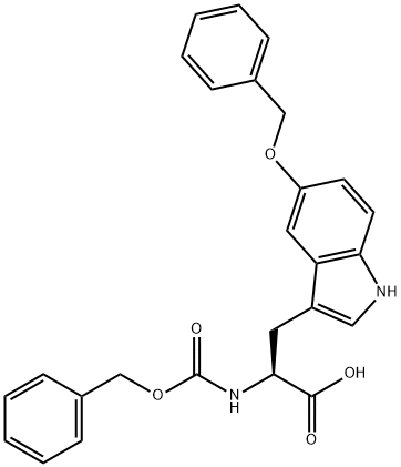 Cbz-L-5-phenylmethoxytryptophan Struktur