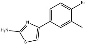 4-(4-bromo-3-methylphenyl)-1,3-thiazol-2-amine Struktur