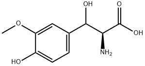 Tyrosine, b-hydroxy-3-methoxy- Struktur