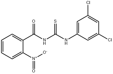 N-{[(3,5-dichlorophenyl)amino]carbonothioyl}-2-nitrobenzamide Struktur