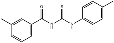 3-methyl-N-{[(4-methylphenyl)amino]carbonothioyl}benzamide Struktur