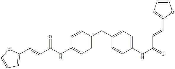 N,N'-[methylenebis(4,1-phenylene)]bis[3-(2-furyl)acrylamide] Struktur