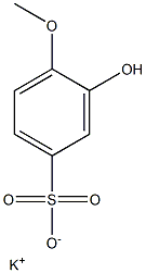 Benzenesulfonic acid, 3-hydroxy-4-methoxy-, monopotassium salt Struktur