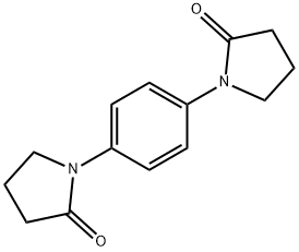 1-[4-(2-oxo-1-pyrrolidinyl)phenyl]-2-pyrrolidinone Struktur