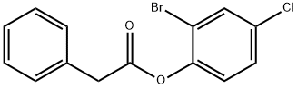 2-bromo-4-chlorophenyl phenylacetate Struktur