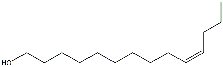 10-Tetradecen-1-ol, (Z)- Struktur