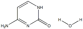 2(1H)-Pyrimidinone, 4-amino-, monohydrate Struktur