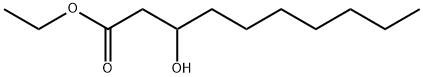 Decanoic acid, 3-hydroxy-, ethyl ester Struktur