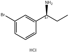 (1S)-1-(3-BROMOPHENYL)PROPYLAMINE HYDROCHLORIDE Struktur