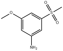 3-methanesulfonyl-5-methoxyaniline Struktur