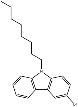 3-bromo-9-octyl-9H-carbazole Struktur