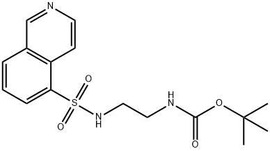 Carbamic acid, [2-[(5-isoquinolinylsulfonyl)amino]ethyl]-, 1,1-dimethylethyl ester (9CI) Struktur