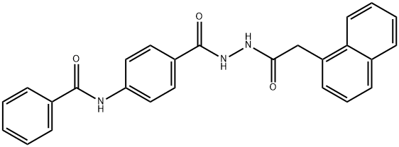 N-[4-[[(2-naphthalen-1-ylacetyl)amino]carbamoyl]phenyl]benzamide Struktur