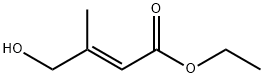 2-Butenoic acid, 4-hydroxy-3-methyl-, ethyl ester, (2E)- Struktur