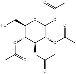 (3R,4S,5R,6R)-6-(Hydroxymethyl)tetrahydro-2H-pyran-2,3,4,5-tetrayl tetraacetate Struktur