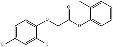 Acetic acid, (2,4-dichlorophenoxy)-, 2-methylphenyl ester Struktur