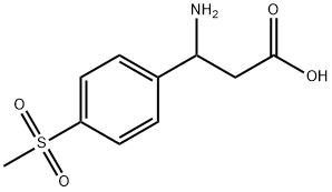 3-Amino-3-[4-(methylsulfonyl)phenyl]propionic Acid Struktur