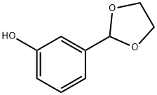 Phenol, 3-(1,3-dioxolan-2-yl)- Structure