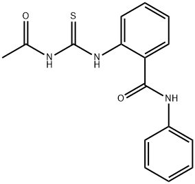 2-{[(acetylamino)carbonothioyl]amino}-N-phenylbenzamide Struktur