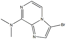 Imidazo[1,2-a]pyrazin-8-amine, 3-bromo-N,N-dimethyl- Struktur