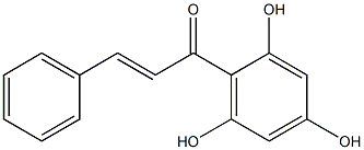 2-Propen-1-one, 3-phenyl-1-(2,4,6-trihydroxyphenyl)-, (E)- Struktur