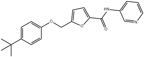 5-[(4-tert-butylphenoxy)methyl]-N-(pyridin-3-yl)furan-2-carboxamide Struktur