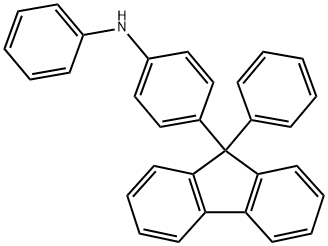 4-[9-phenyl-9H-fluoren-9-yl]diphenylamine Structure