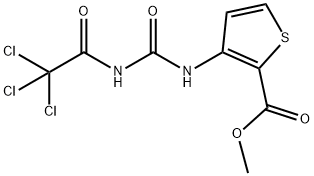 methyl 3-(3-(2,2,2-trichloroacetyl)ureido)thiophene-2-carboxylate Struktur