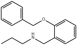 {[2-(benzyloxy)phenyl]methyl}(propyl)amine Struktur