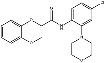 N-(4-chloro-2-morpholin-4-ylphenyl)-2-(2-methoxyphenoxy)acetamide Structure