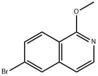 1-Methoxy-6-Bromoisoquinoline Struktur