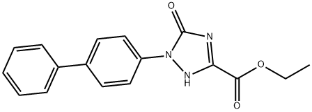 ETHYL 1-([1,1-BIPHENYL]-4-YL)-5-OXO-2,5-DIHYDRO-1H-1,2,4-TRIAZOLE-3-CARBOXYLATE Struktur