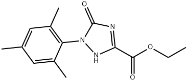 ETHYL 1-MESITYL-5-OXO-2,5-DIHYDRO-1H-1,2,4-TRIAZOLE-3-CARBOXYLATE Struktur