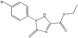 ETHYL 1-(4-BROMOPHENYL)-5-OXO-2,5-DIHYDRO-1H-1,2,4-TRIAZOLE-3-CARBOXYLATE Struktur