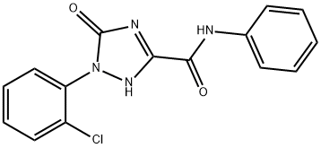 1-(2-CHLOROPHENYL)-5-OXO-N-PHENYL-2,5-DIHYDRO-1H-1,2,4-TRIAZOLE-3-CARBOXAMIDE Struktur