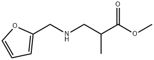 methyl 3-{[(furan-2-yl)methyl]amino}-2-methylpropanoate Struktur