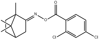 1,7,7-trimethylbicyclo[2.2.1]heptan-2-one O-(2,4-dichlorobenzoyl)oxime Struktur