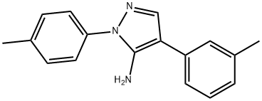 4-(M-TOLYL)-1-TOSYL-1H-PYRAZOL-5-AMINE Struktur