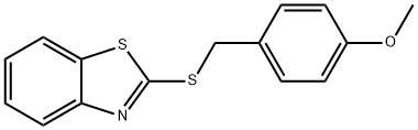 2-[(4-methoxyphenyl)methylsulfanyl]-1,3-benzothiazole Struktur