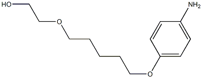 Ethanol,2-[[5-(4-aminophenoxy)pentyl]oxy]- Struktur