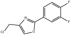 4-(chloromethyl)-2-(3,4-difluorophenyl)-1,3-oxazole Struktur