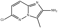 6-CHLORO-3-METHYLIMIDAZO[1,2-B]PYRIDAZIN-2-AMINE Struktur