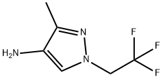 3-methyl-1-(2,2,2-trifluoroethyl)-1H-pyrazol-4-amine, 1006448-59-4, 結(jié)構(gòu)式