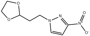 1-[2-(1,3-dioxolan-2-yl)ethyl]-3-nitro-1H-pyrazole Struktur